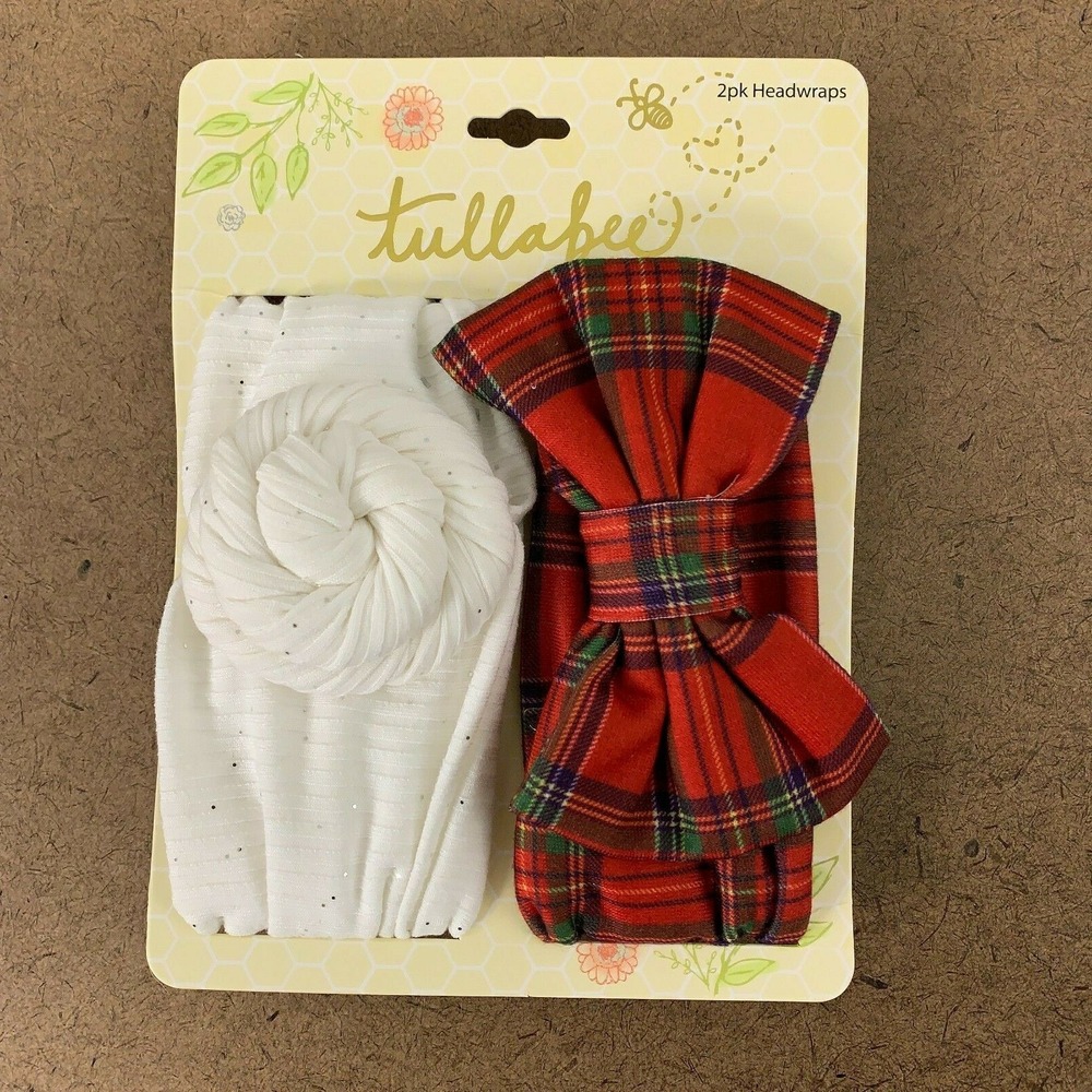 Altar'd State Tullabee Women's Red Plaid/White 2 Pack Headwraps NWT
